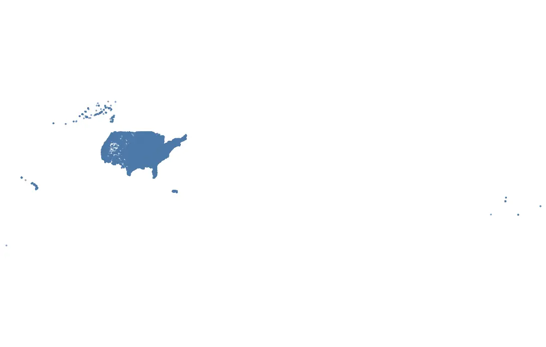 The zipcodes map, as the starter chart draws it