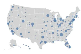 Thumbnail of the Altair example “Connections Among U.S. Airports Interactive”