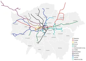 Thumbnail of the Altair example “London Tube Lines”