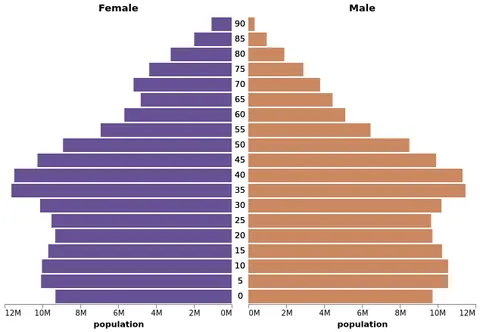 Thumbnail of the Vega-Lite example “Population Pyramid”