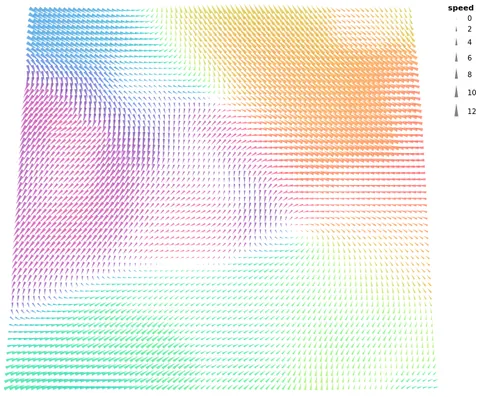 Thumbnail of the Vega-Lite example “Wind Vector Map”