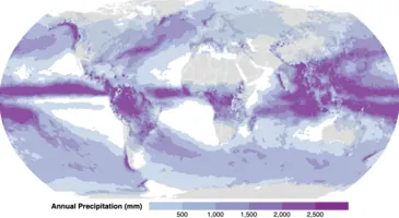 Thumbnail of the Vega example “Annual Precipitation”